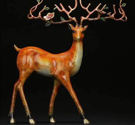 فروش مجسمه گوزن برنجی