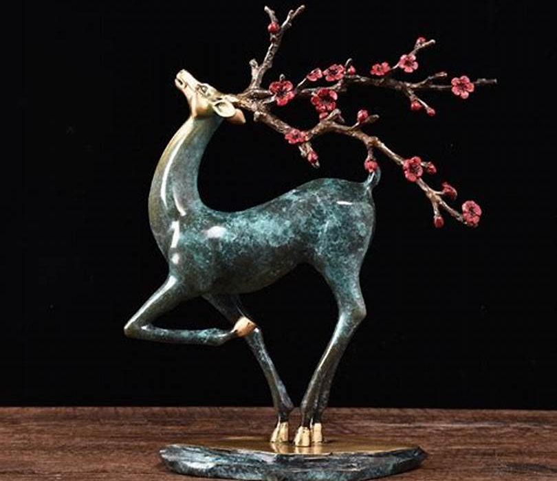 قیمت مجسمه برنجی گوزن