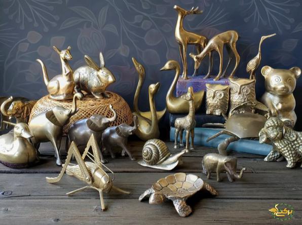 مجسمه حیوانات برنجی